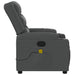 Massage Recliner Chair Dark Grey Fabric Tiaoto