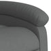 Massage Recliner Chair Dark Grey Fabric Tioiab