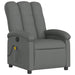 Massage Recliner Chair Dark Grey Fabric Tioiab