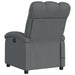 Massage Recliner Chair Dark Grey Fabric Tioiab