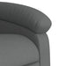 Massage Recliner Chair Dark Grey Fabric Tioibx