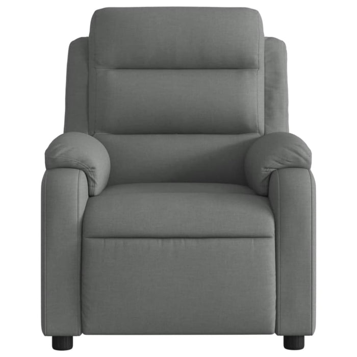 Massage Recliner Chair Dark Grey Fabric Titaip