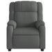 Massage Recliner Chair Dark Grey Fabric Titpak