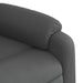 Massage Recliner Chair Dark Grey Fabric Titpni