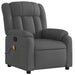 Massage Recliner Chair Dark Grey Fabric Titpni