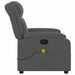 Massage Recliner Chair Dark Grey Fabric Titpni