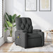 Massage Recliner Chair Dark Grey Fabric Tixakx