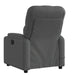 Massage Recliner Chair Dark Grey Fabric Tixakx