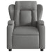 Massage Recliner Chair Dark Grey Fabric Tixaol
