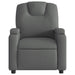 Massage Recliner Chair Dark Grey Fabric Tixtin