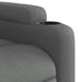 Massage Recliner Chair Dark Grey Fabric Tixtin
