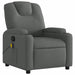 Massage Recliner Chair Dark Grey Fabric Tixtin