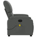 Massage Recliner Chair Dark Grey Fabric Txblbki