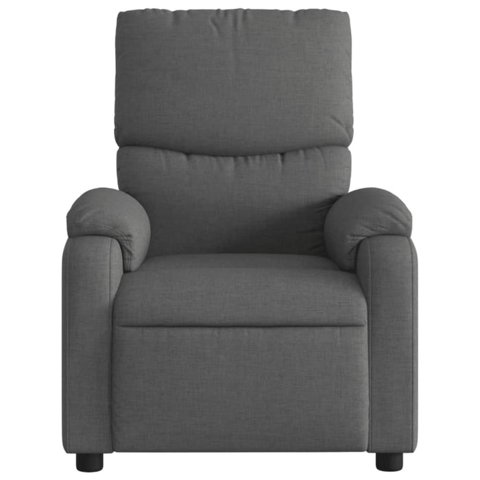 Massage Recliner Chair Dark Grey Fabric Txblbki