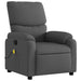 Massage Recliner Chair Dark Grey Fabric Txblbki