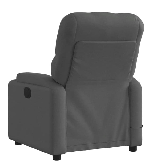 Massage Recliner Chair Dark Grey Fabric Txblblp