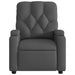 Massage Recliner Chair Dark Grey Fabric Txblblp