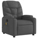 Massage Recliner Chair Dark Grey Fabric Txblbtt