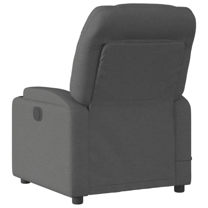 Massage Recliner Chair Dark Grey Fabric Txblbtt