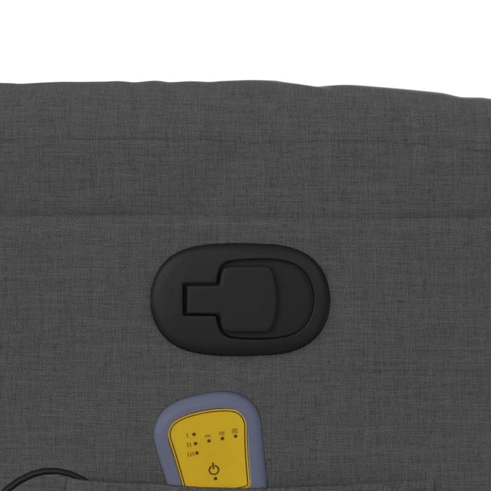 Massage Recliner Chair Dark Grey Fabric Txblnpx