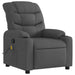 Massage Recliner Chair Dark Grey Fabric Txblnpx