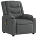 Massage Recliner Chair Dark Grey Fabric Txblntl
