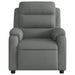Massage Recliner Chair Dark Grey Fabric Txbloao