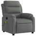 Massage Recliner Chair Dark Grey Fabric Txbloao