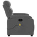 Massage Recliner Chair Dark Grey Fabric Txbloao