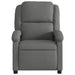 Massage Recliner Chair Dark Grey Fabric Txbpaoi