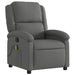 Massage Recliner Chair Dark Grey Fabric Txbpaoi