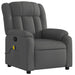 Massage Recliner Chair Dark Grey Fabric Txbpiii