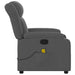 Massage Recliner Chair Dark Grey Fabric Txbpiii