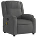 Massage Recliner Chair Dark Grey Fabric Txbpipt