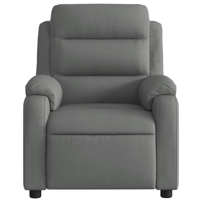 Massage Recliner Chair Dark Grey Fabric Txbpixa