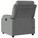 Massage Recliner Chair Dark Grey Fabric Txbpixa