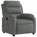 Massage Recliner Chair Dark Grey Fabric Txbpixa