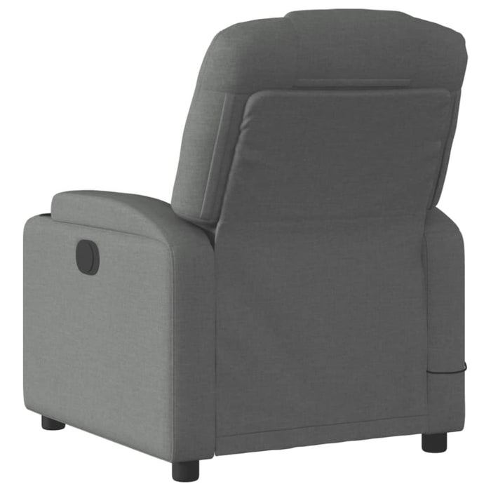 Massage Recliner Chair Dark Grey Fabric Txbpklk
