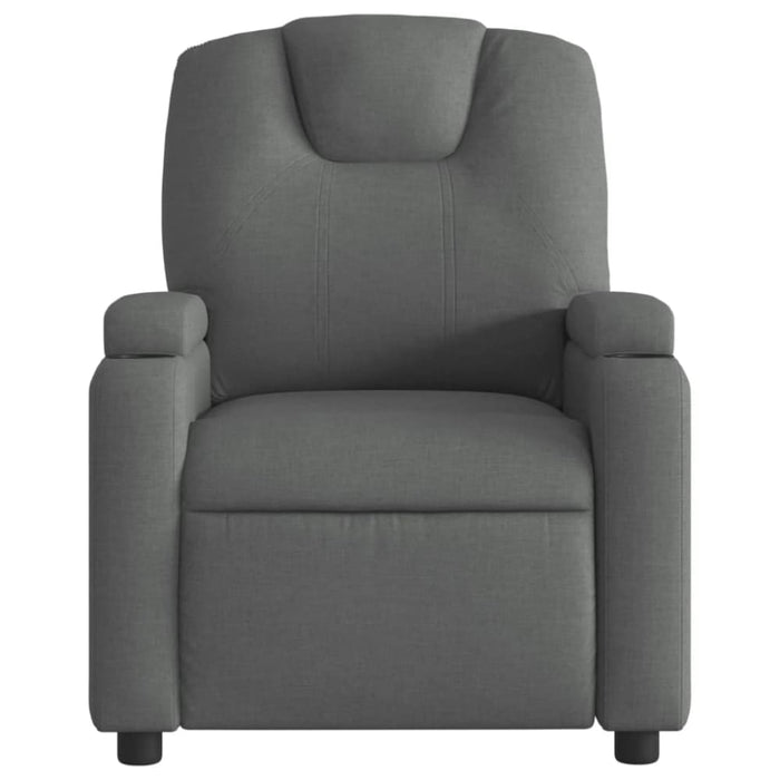 Massage Recliner Chair Dark Grey Fabric Txbpklk