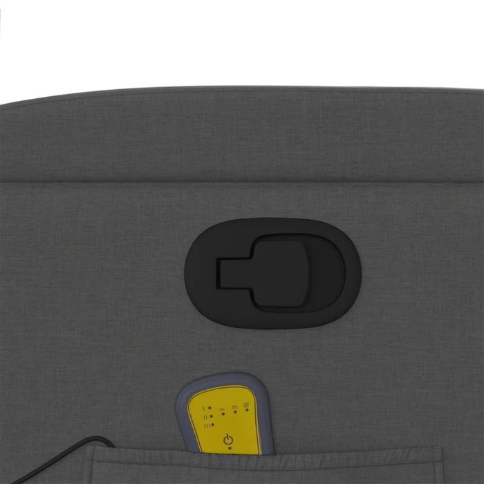 Massage Recliner Chair Dark Grey Fabric Txbpllp