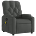 Massage Recliner Chair Dark Grey Fabric Txbpllp