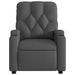 Massage Recliner Chair Dark Grey Fabric Txbpllp
