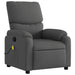 Massage Recliner Chair Dark Grey Fabric Txbplnp