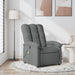 Massage Recliner Chair Dark Grey Fabric Txbpnlk