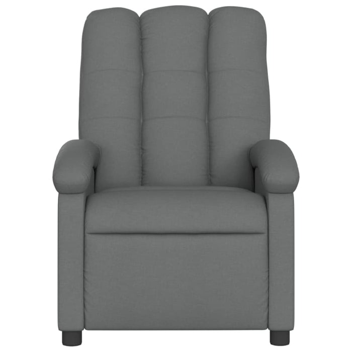 Massage Recliner Chair Dark Grey Fabric Txbpnlk