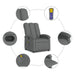 Massage Recliner Chair Dark Grey Fabric Txbpnlk