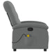 Massage Recliner Chair Dark Grey Fabric Txbpnlk