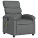 Massage Recliner Chair Dark Grey Fabric Txbpnob