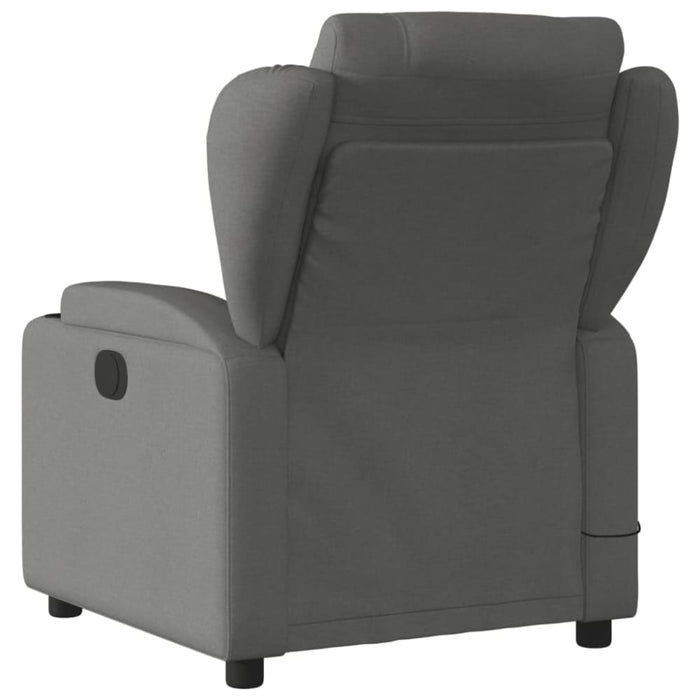 Massage Recliner Chair Dark Grey Fabric Txbpplk