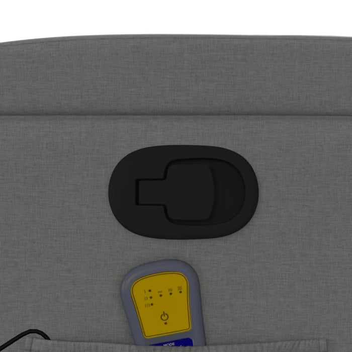 Massage Recliner Chair Dark Grey Fabric Txbpplk